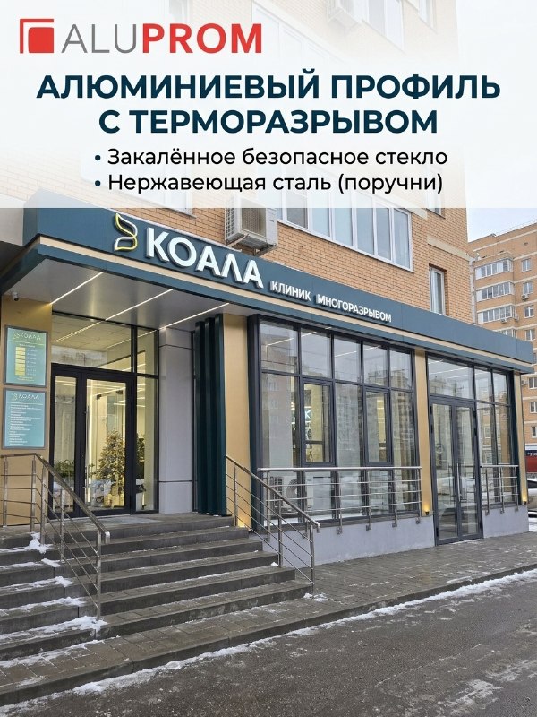 Уличные алюминиевые двери